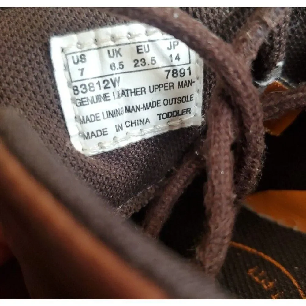 Timberland Toddler Brown‎ Leather Lace Up Oxford Shoes Size 7